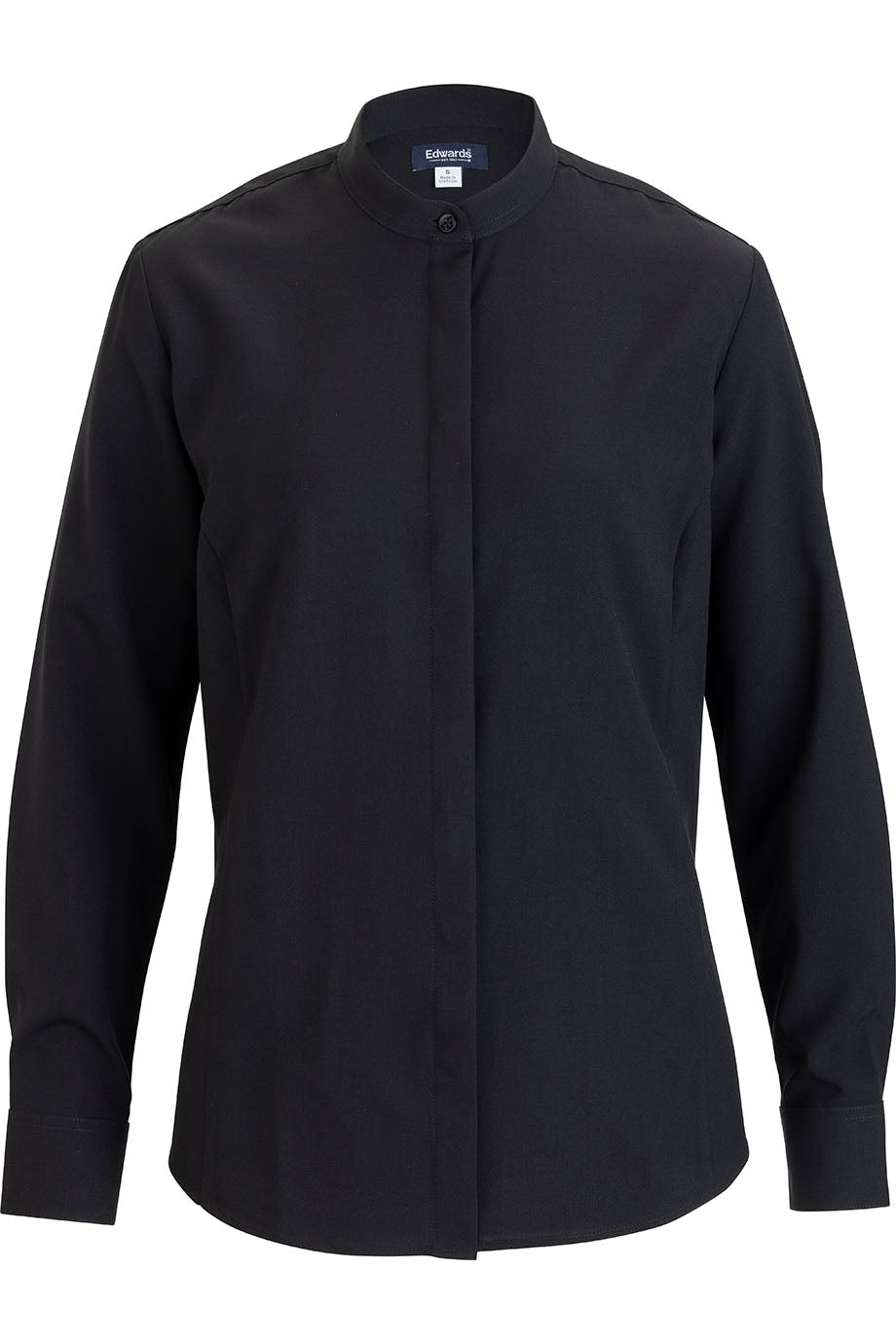 Edwards Garment Ladies Flexbatiste Banded Collar Shirt