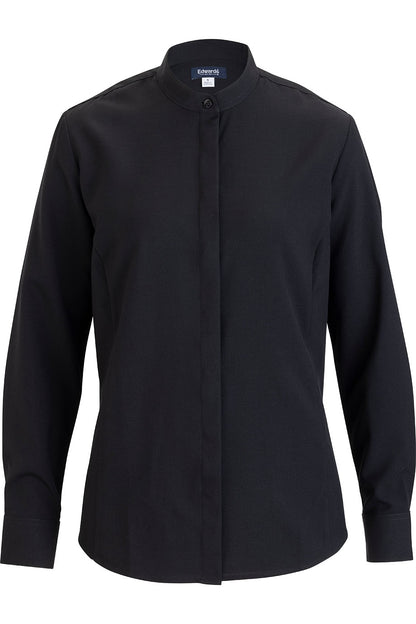 Edwards Garment Ladies Flexbatiste Banded Collar Shirt