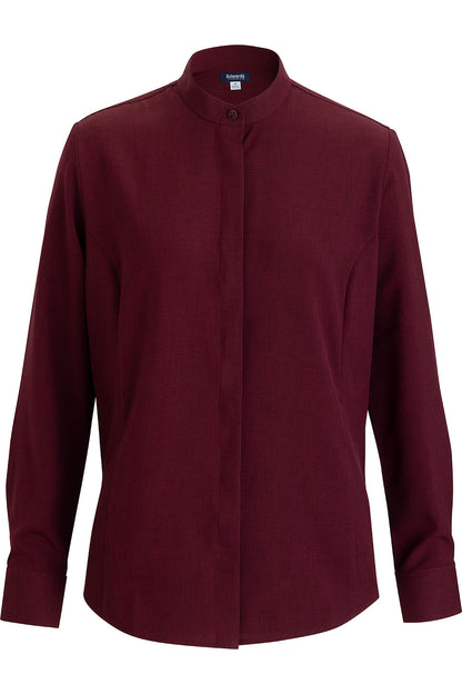 Edwards Garment Ladies Flexbatiste Banded Collar Shirt