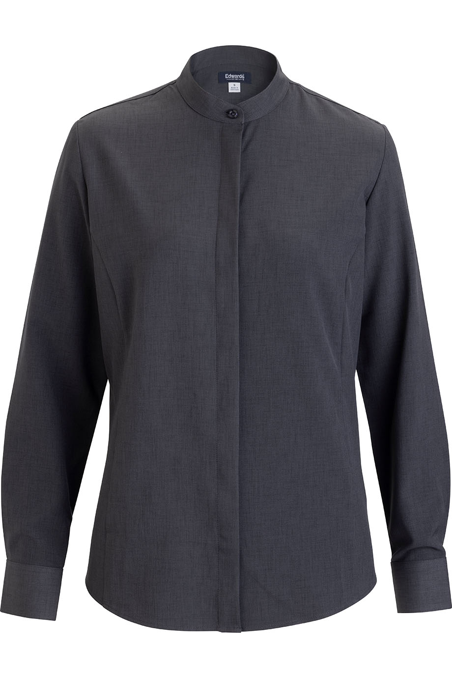 Edwards Garment Ladies Flexbatiste Banded Collar Shirt