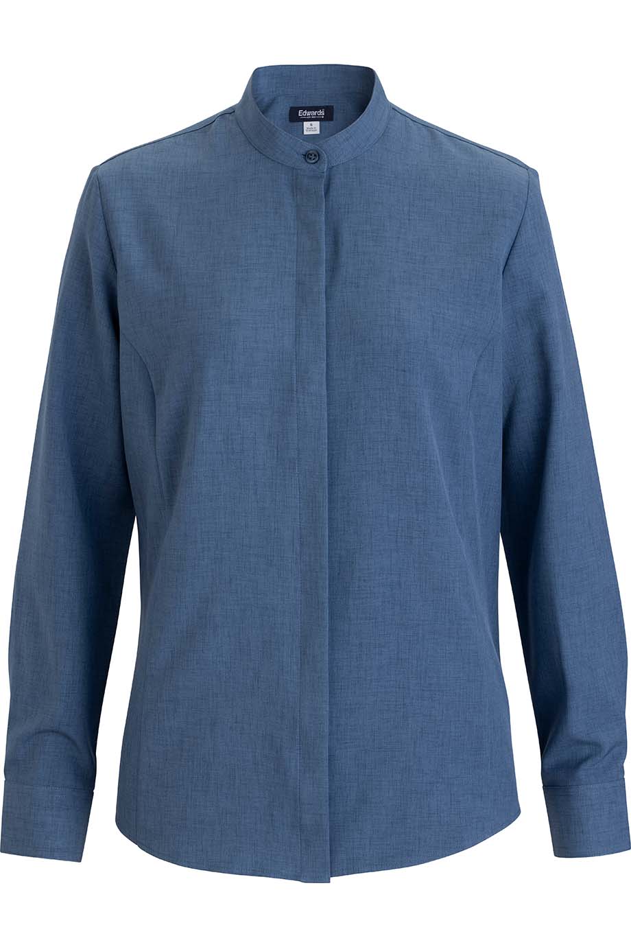 Edwards Garment Ladies Flexbatiste Banded Collar Shirt
