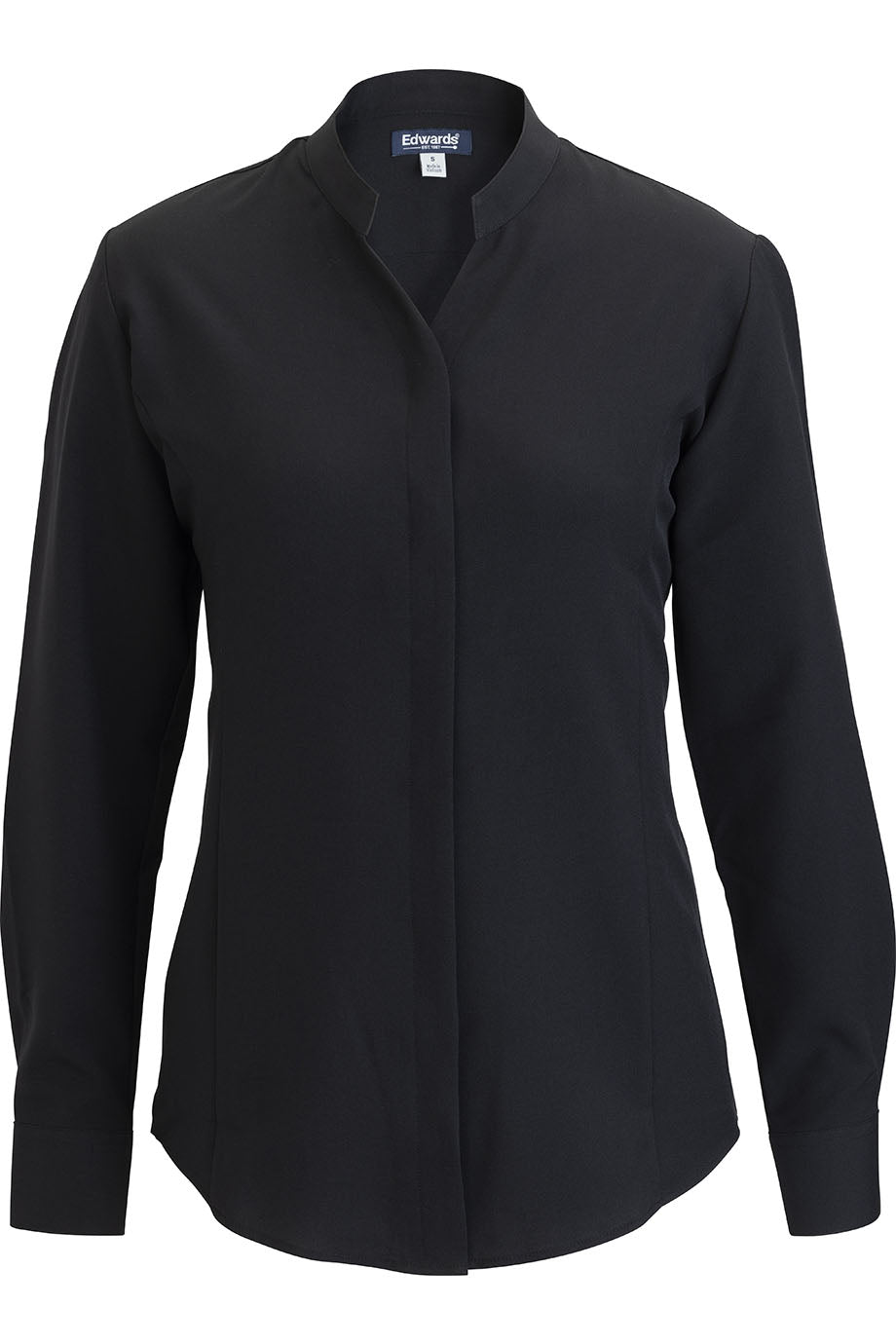 Edwards Garment Ladies’ Flexbatiste Stand-Up Collar Shirt