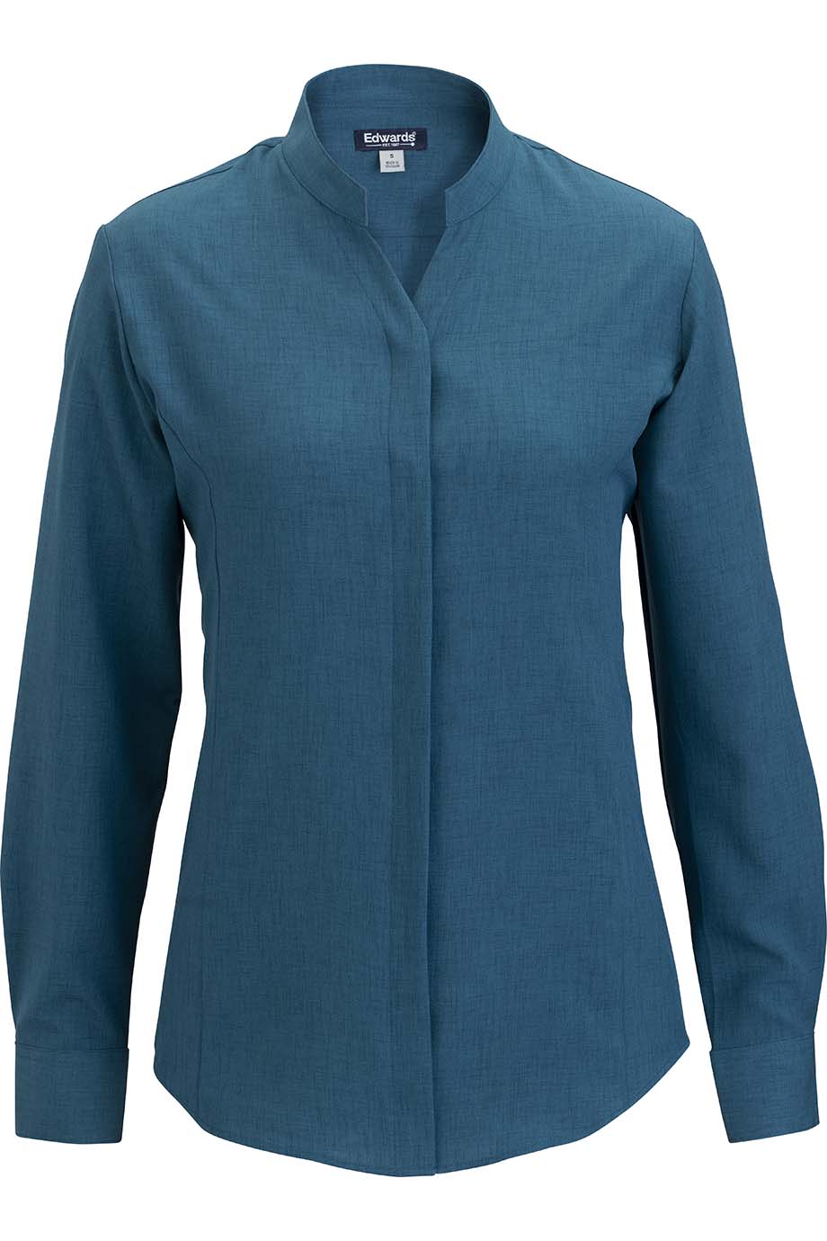 Edwards Garment Ladies’ Flexbatiste Stand-Up Collar Shirt