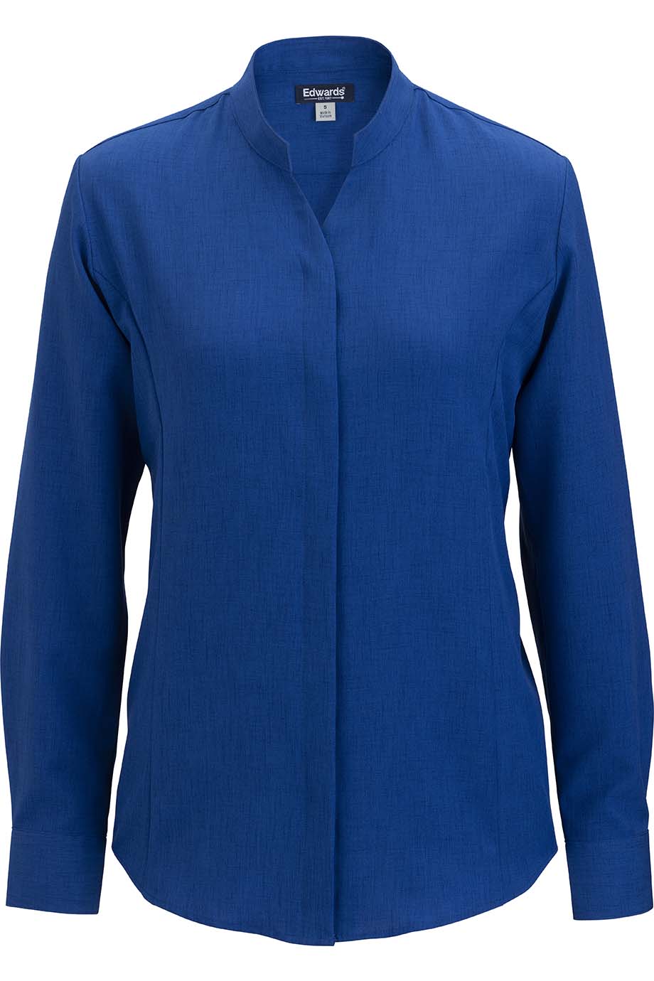 Edwards Garment Ladies’ Flexbatiste Stand-Up Collar Shirt