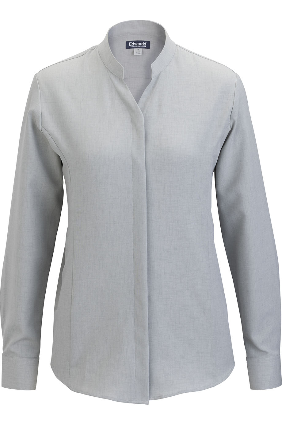 Edwards Garment Ladies’ Flexbatiste Stand-Up Collar Shirt