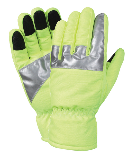 Rothco Safety Green Gloves With Reflective Tape