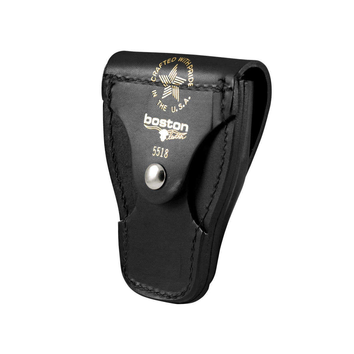 Boston Leather 5518 – Closed Top, Snap Back Leather Cuff Case