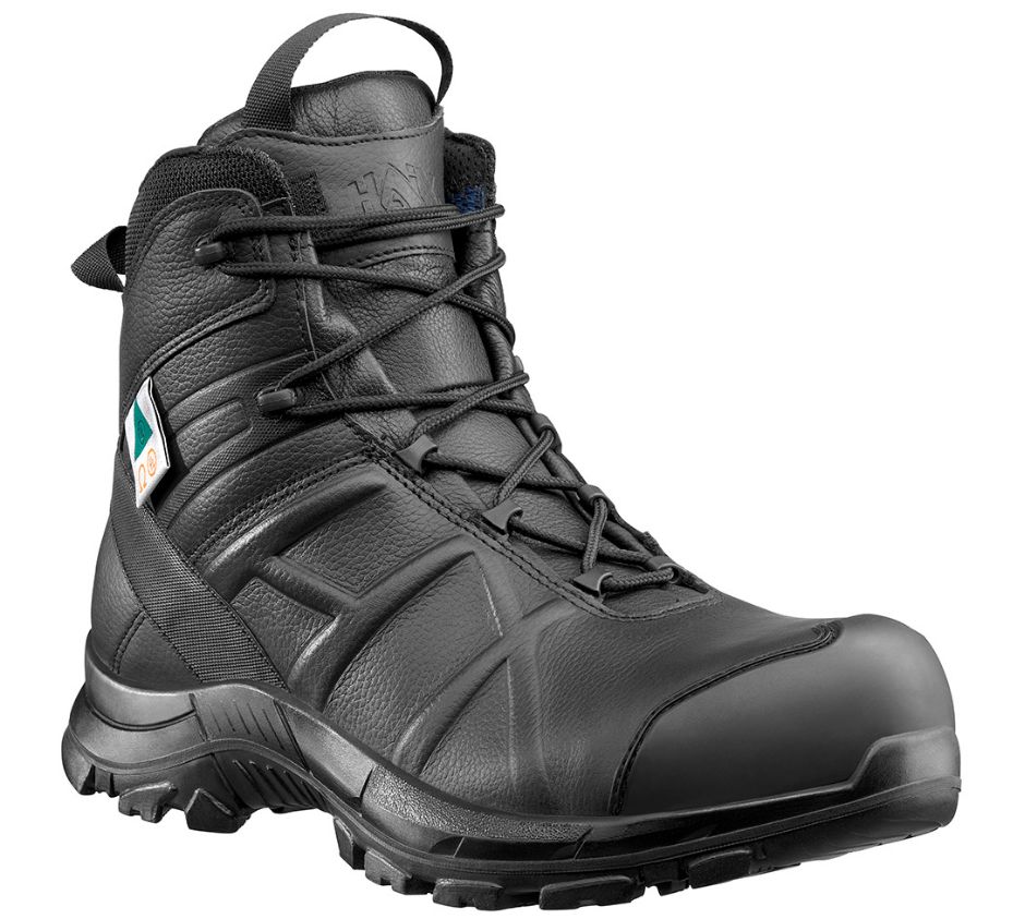 front view of black boot