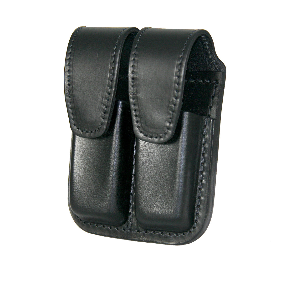 Boston Leather 5601 – Regular, Double Clip, Double Stack Magazine Leather Holder – 9MM, .40 cal