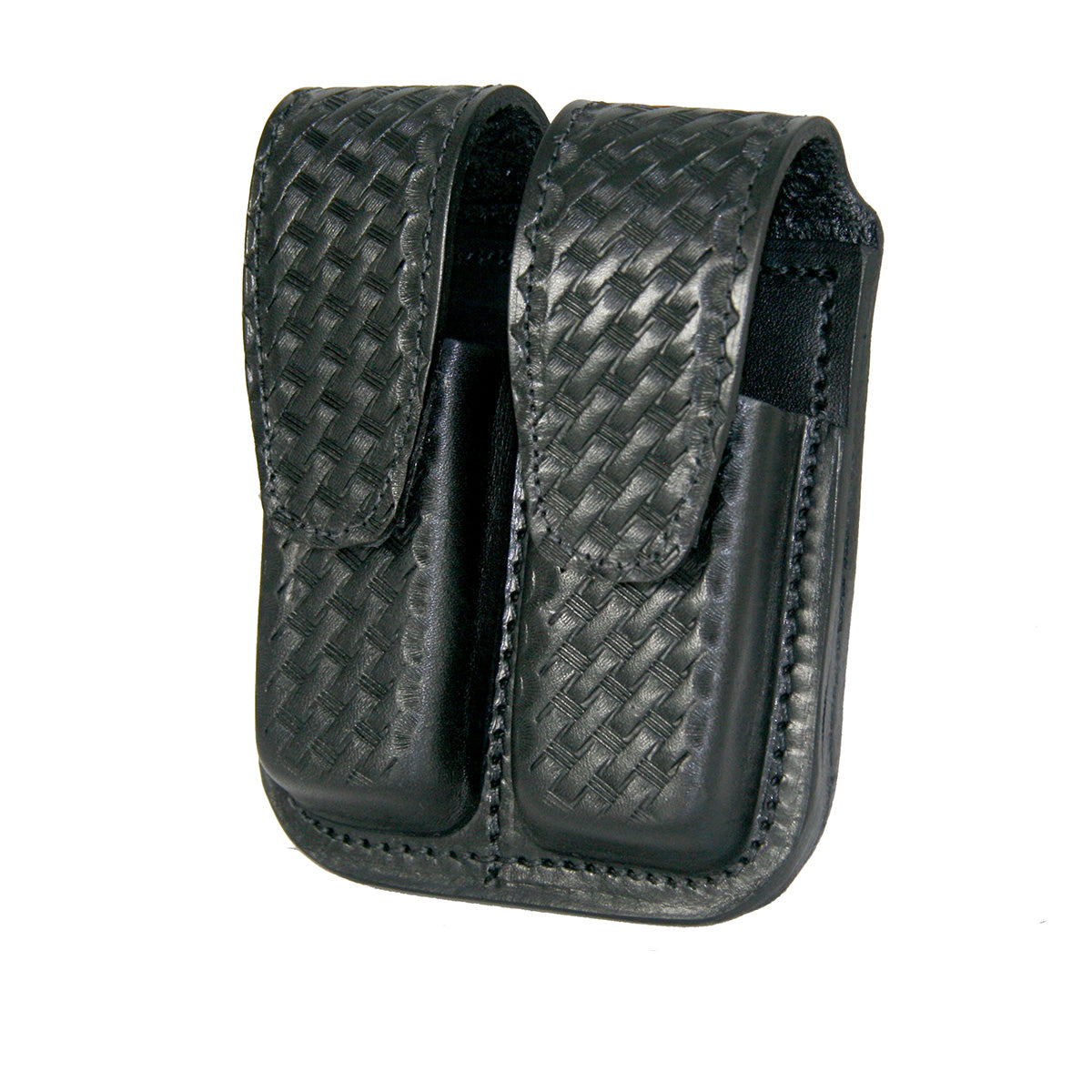 Boston Leather 5601 – Regular, Double Clip, Double Stack Magazine Leather Holder – 9MM, .40 cal