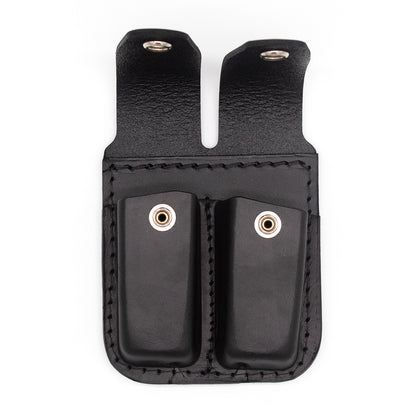 Boston Leather 5602 – Large, Double Clip, Double Stack Magazine Leather Holder – .45 cal