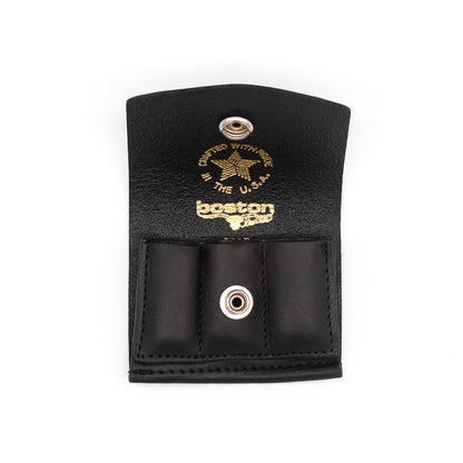 Boston Leather 5637 – Revolver Ammunition Leather Pouch Black