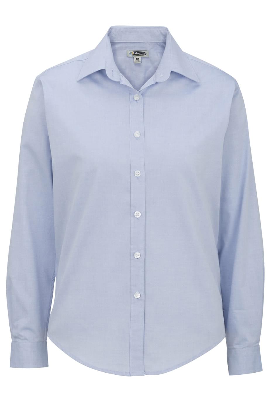 Edwards Garment Pinpoint Oxford Long Sleeve Ladies Shirt