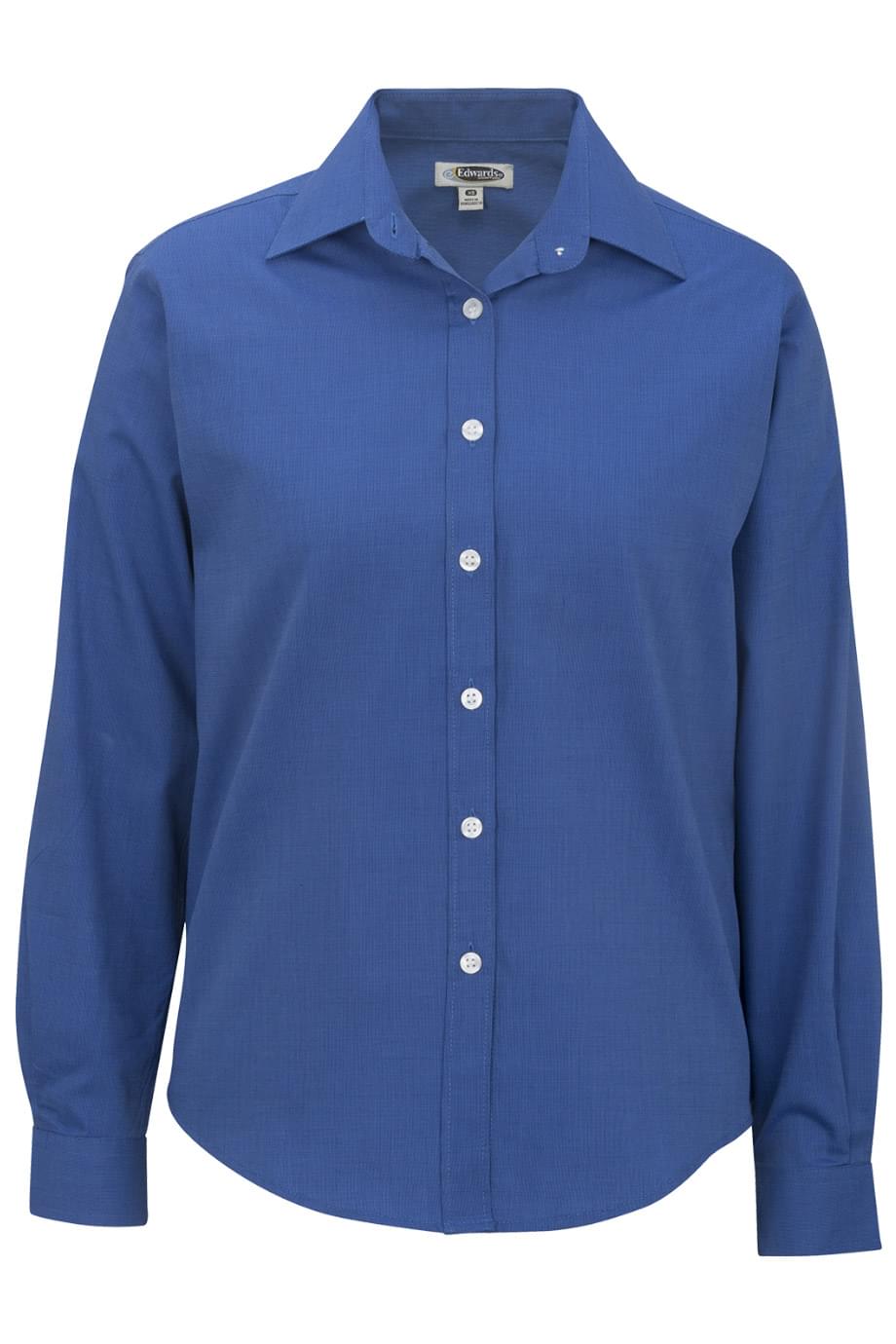 Edwards Garment Pinpoint Oxford Long Sleeve Ladies Shirt