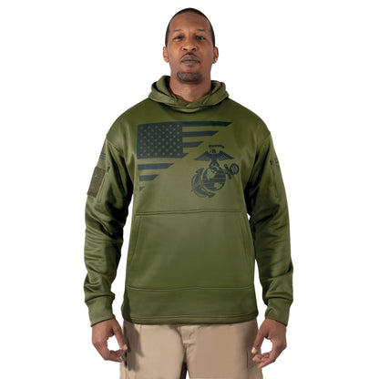 Rothco US Flag / USMC Eagle, Globe, & Anchor Concealed Carry Hoodie