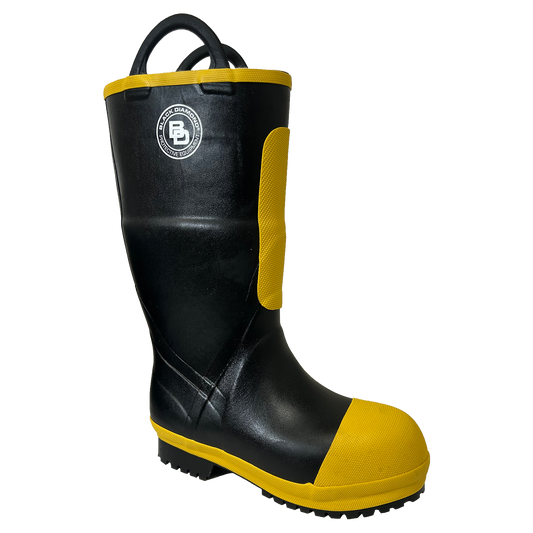 Black Diamond 16" RUBBER FIREFIGHTER BOOT