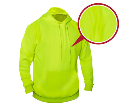 Rothco High-Vis Performance Hooded Sweatshirt - Safety Green