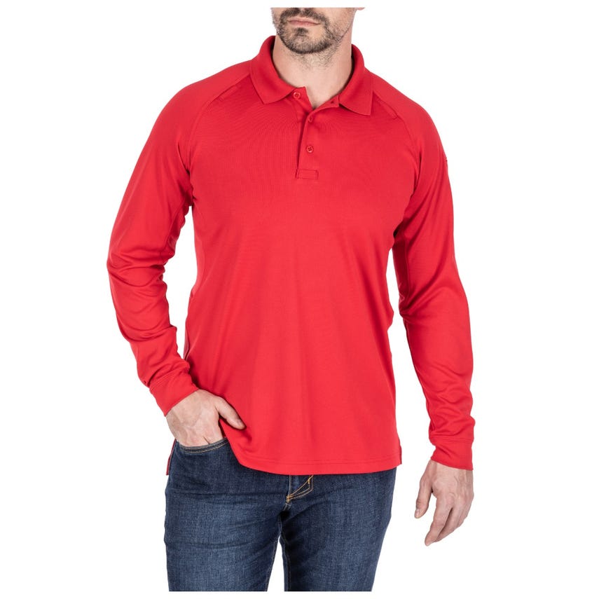 5.11 Performance Polo Long Sleeve - Range Red