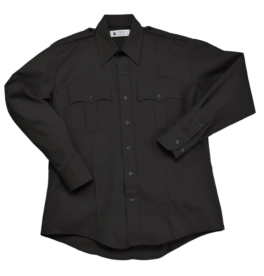 Liberty Uniform 100% Polyester Police/Guard Shirt - Black