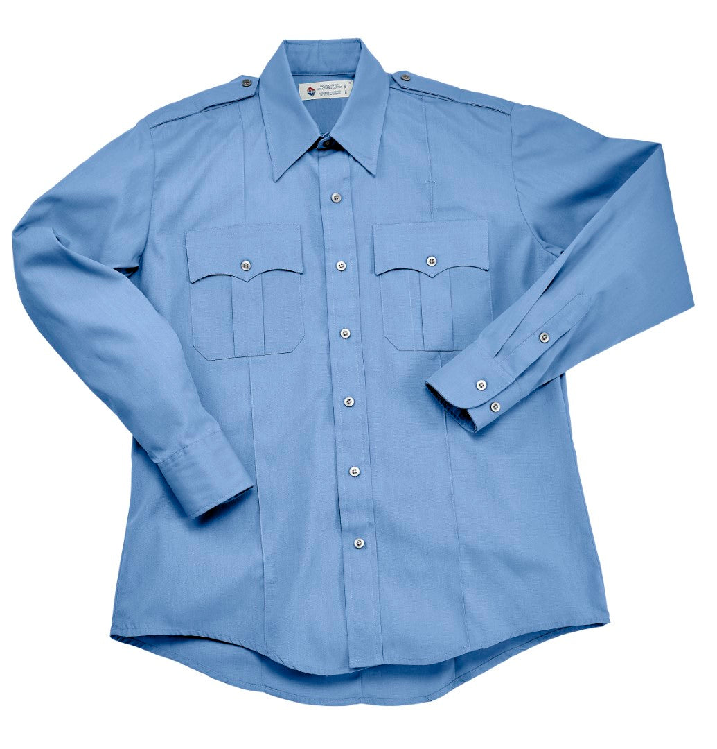 Liberty Uniform 100% Polyester Police/Guard Shirt - Light Blue