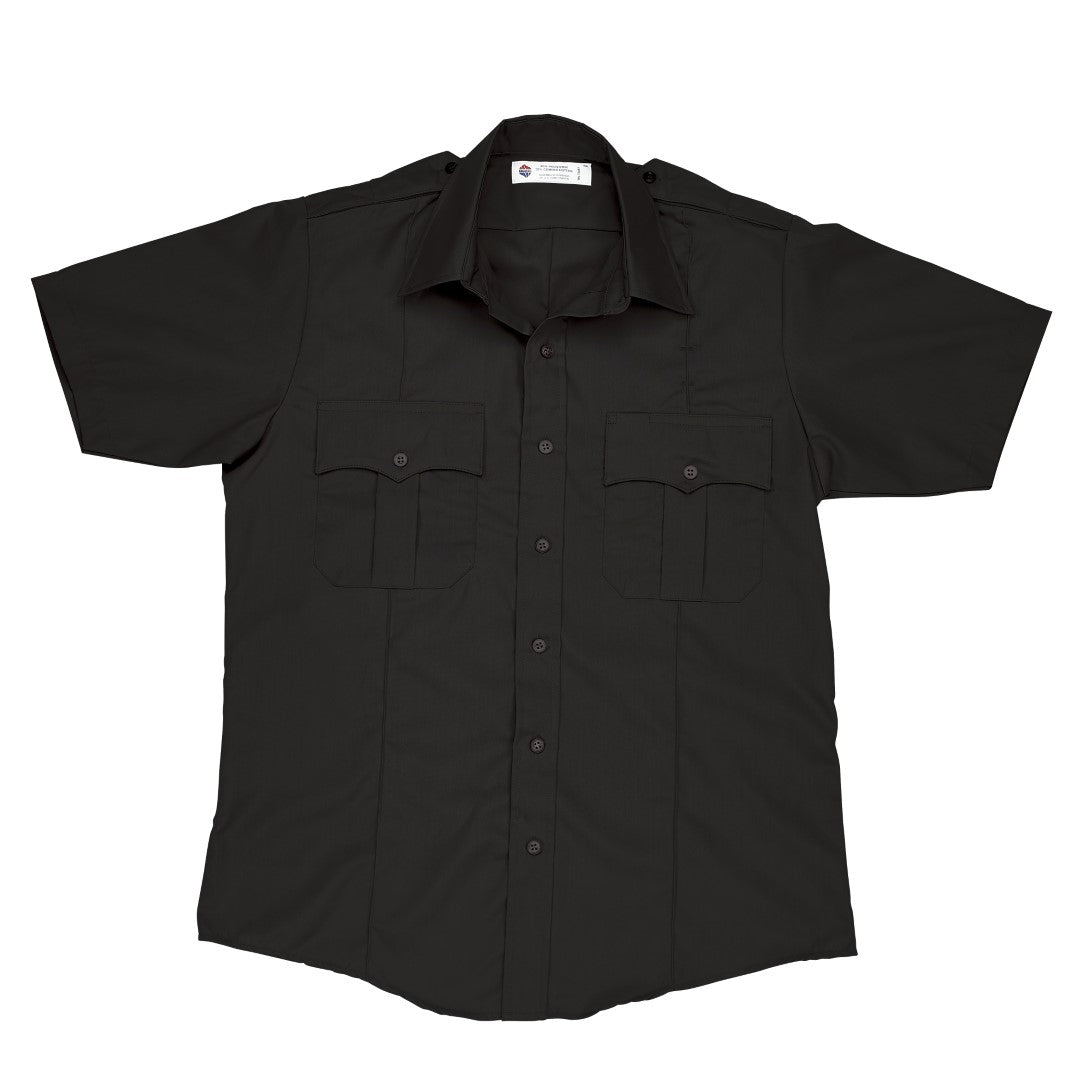Liberty Uniform S/S Police Shirt, 100% Polyester - Black