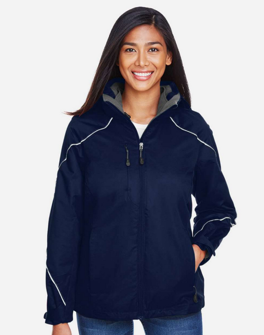 North End Women's Angle 3-in-1 Jacket with Bonded Fleece Liner