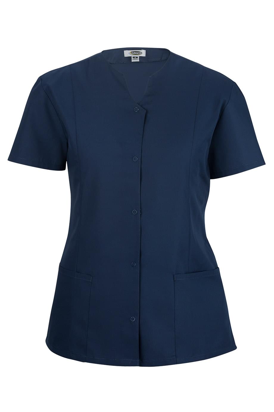 Edwards Garment Essential Snap-Front Housekeeping Smock