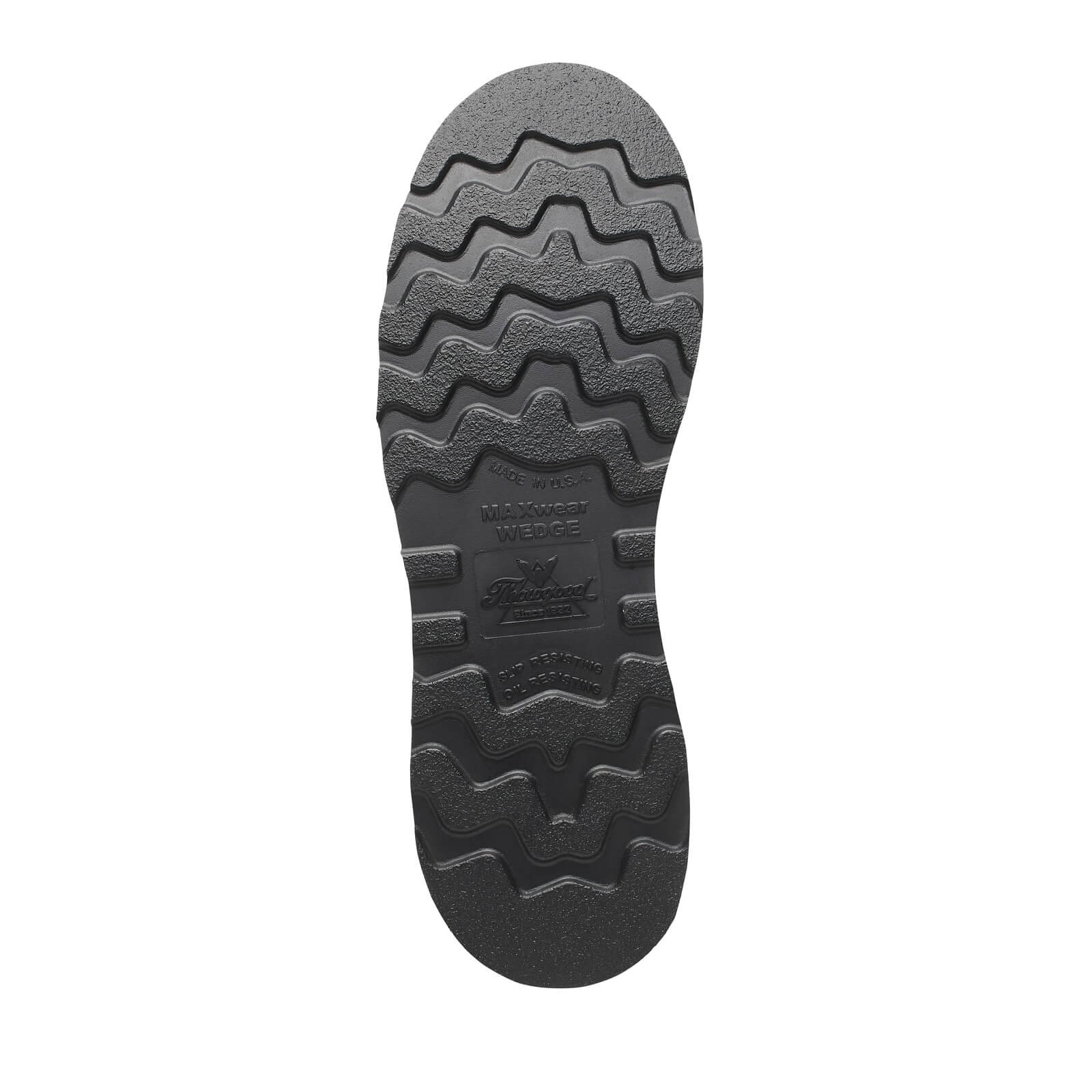 Thorogood 1957 Series – WP 6″ Crazy Horse Steel Moc Toe BLK Wedge