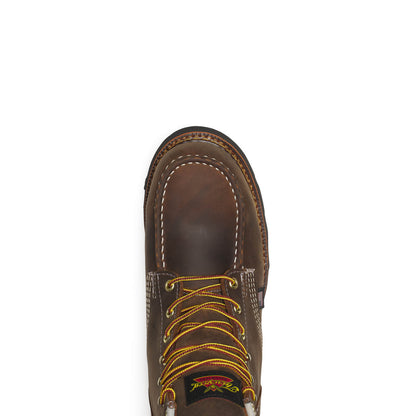 Thorogood 1957 Series – WP 6″ Crazy Horse Steel Moc Toe BLK Wedge