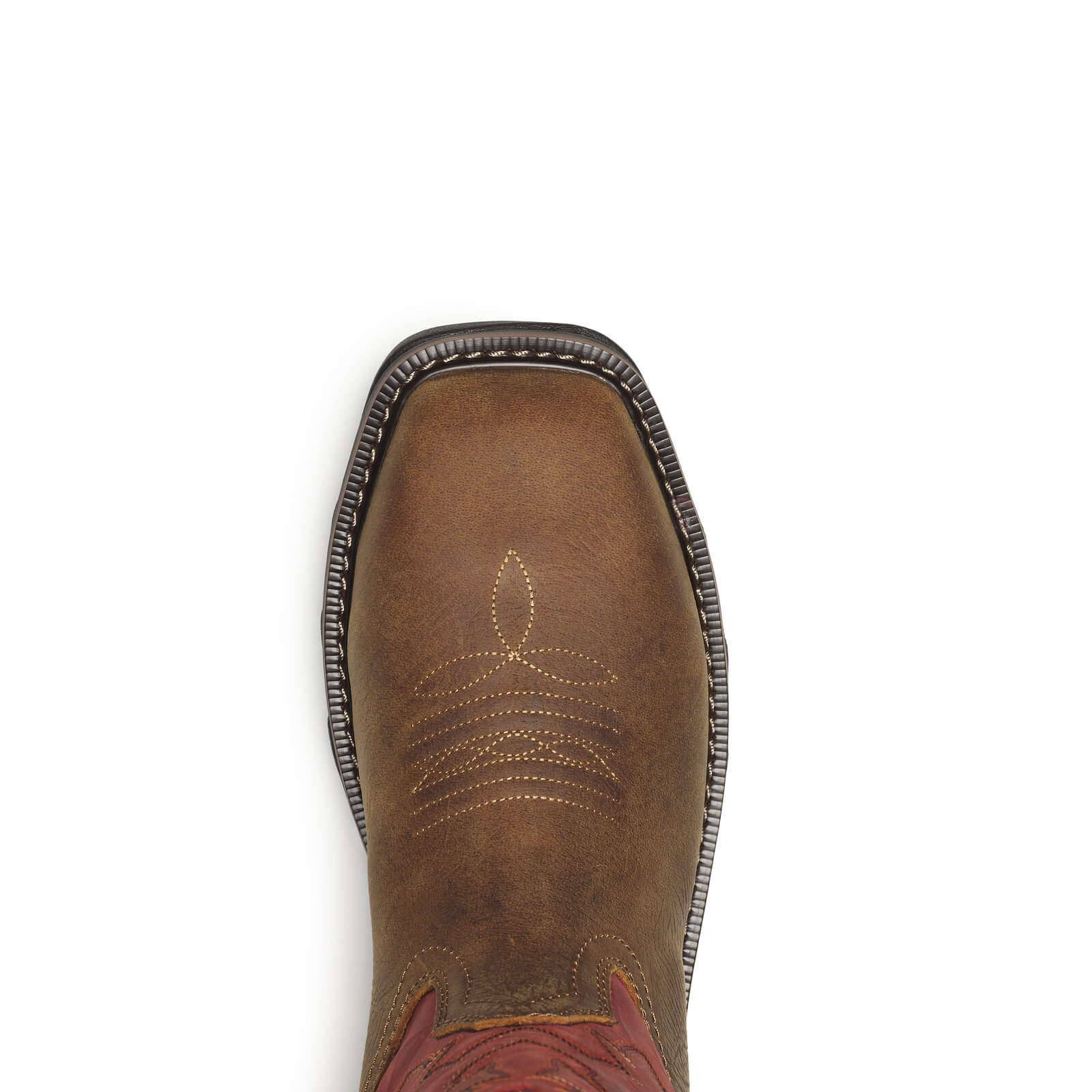 Thorogood Buffalo Ridge – WP 11″ Brown/Scarlet Nano Sq Toe