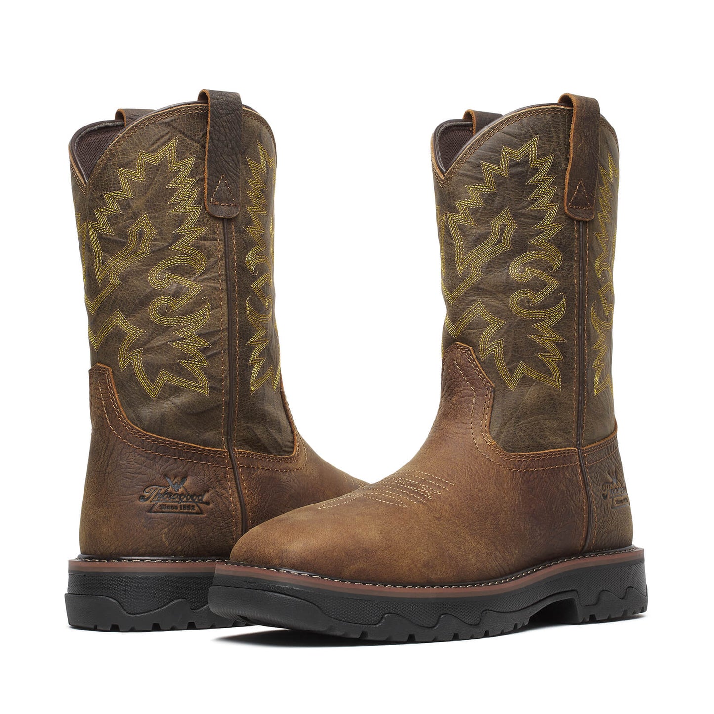 Thorogood Buffalo Ridge – WP 11″ Brown/Sage Nano Sq Toe