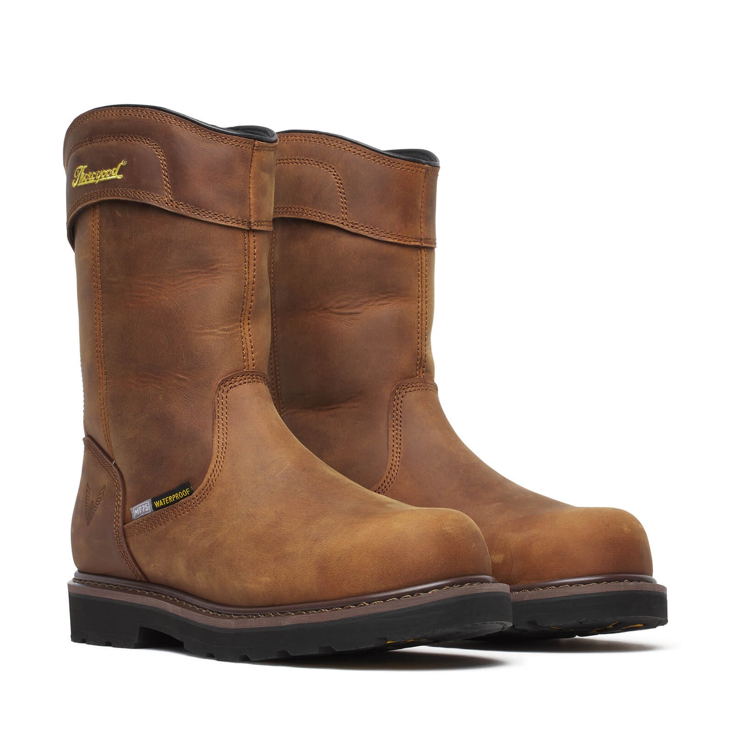 Thorogood Jobsite Series – WP 11″ Crazy Horse Comp Round Toe I-MET BLK