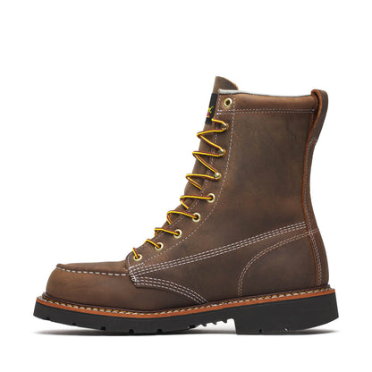 Thorogood American Heritage – 8″ Crazy Horse Steel Moc Toe BLK 90