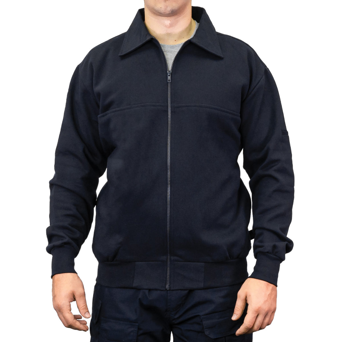 Game Sportswear The Full Zip Job Shirt With Lay-Down Collar