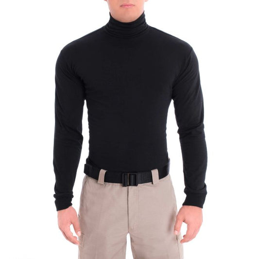 Blauer Turtleneck