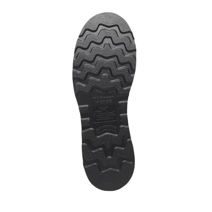 Thorogood American Heritage – 6″ Crazy Horse Black Heel Moc Toe – MAXWear Wedge