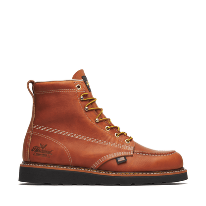 Thorogood American Heritage – 6″ Tobacco Moc Toe BLK Wedge