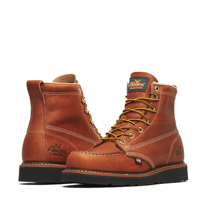 Thorogood American Heritage – 6″ Tobacco Moc Toe BLK Wedge
