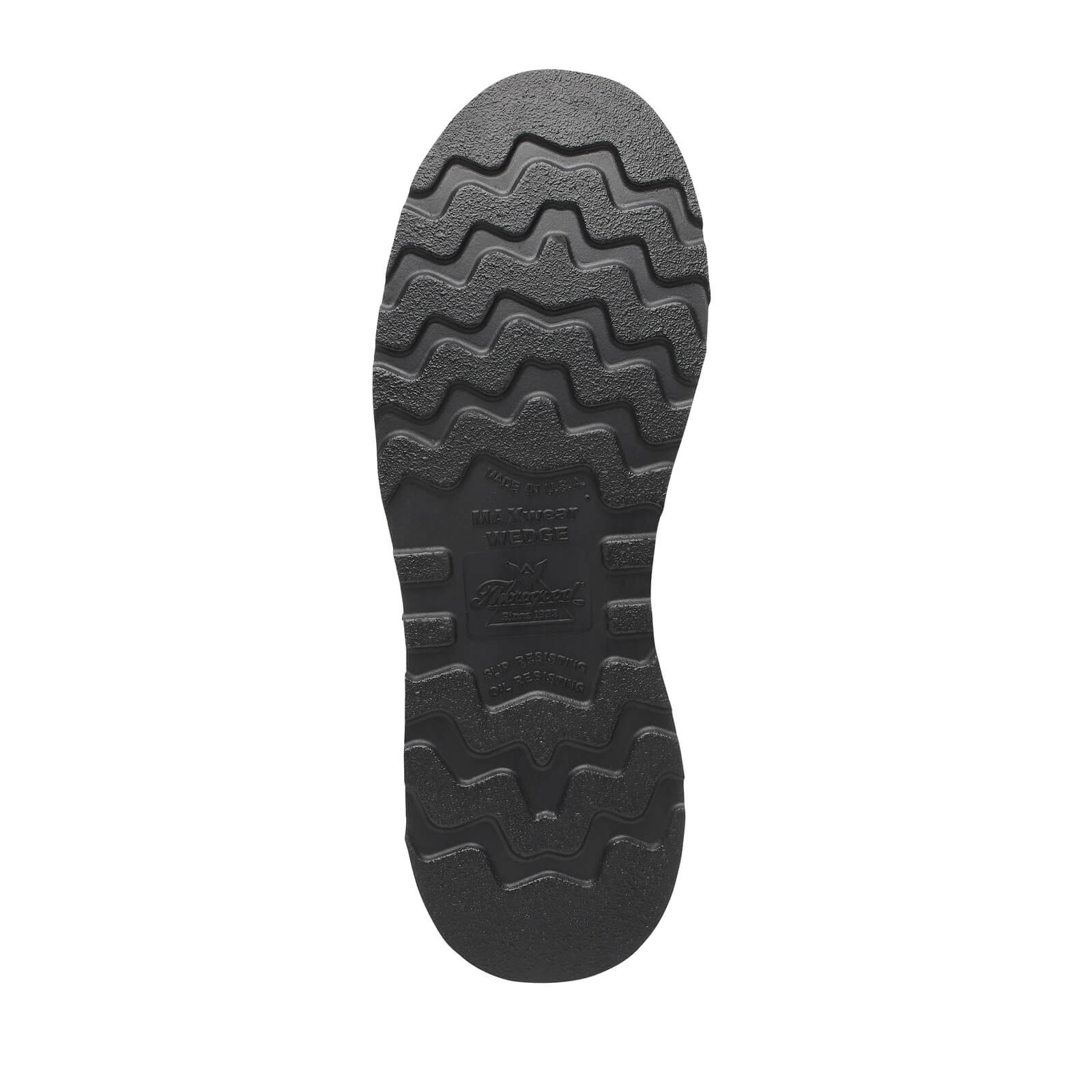 Thorogood American Heritage – 8″ Crazy Horse – Moc Toe Black MAXWear Wedge