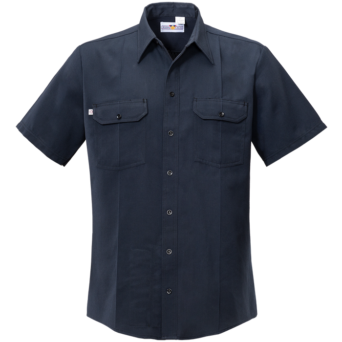 Flying Cross Men's Button Front Cross Fr Woven Shirt - LAPD NAVY