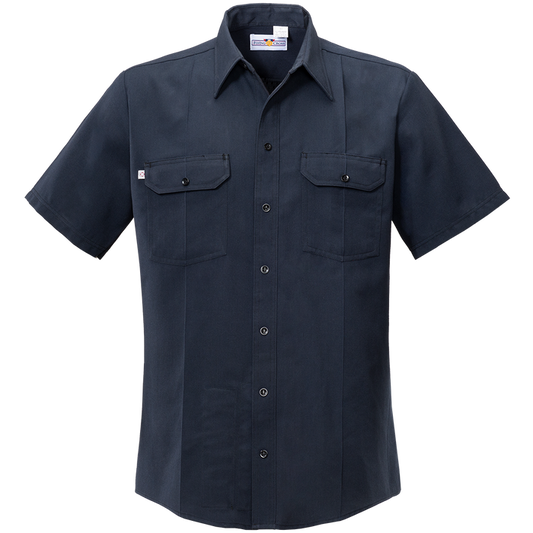 Flying Cross Men's Button Front Cross Fr Woven Shirt - LAPD Navy