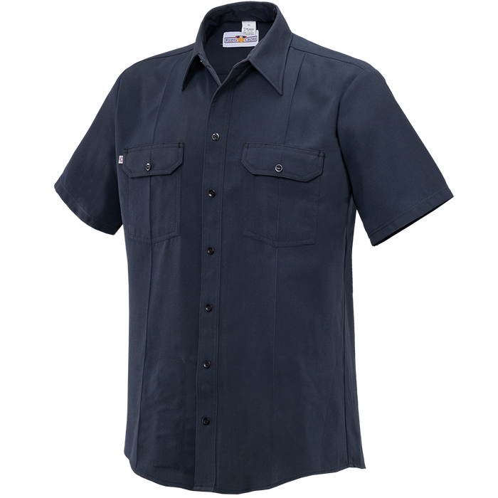 Flying Cross Men's Button Front Cross Fr Woven Shirt - LAPD NAVY