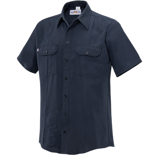 Flying Cross Men's Button Front Cross Fr Woven Shirt - LAPD NAVY