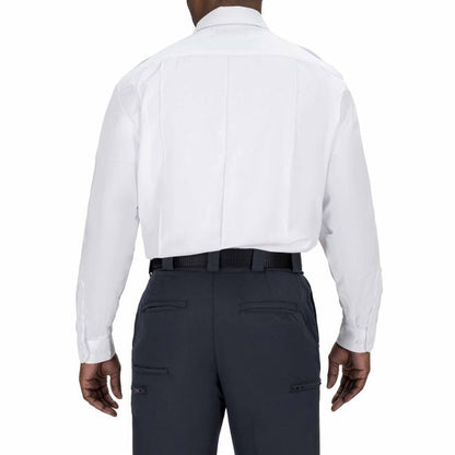 Blauer Long Sleeve Cotton Shirt - White