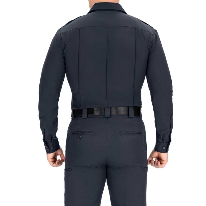 Blauer Long Sleeve Wool Supershirt - Dark Navy