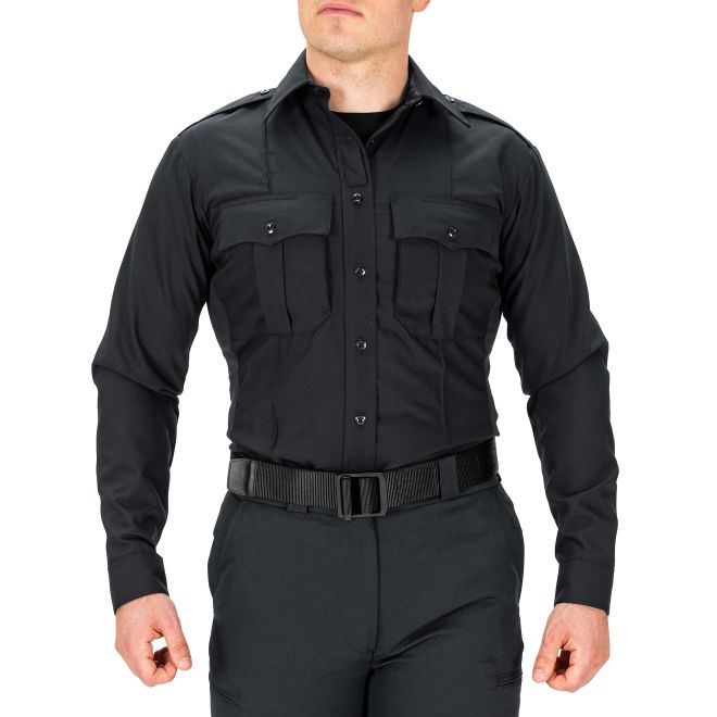 Blauer Long Sleeve Wool Supershirt - Black