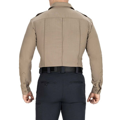 Blauer Long Sleeve Wool Supershirt - Silver Tan