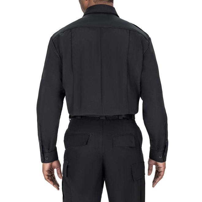 Blauer Long Sleeve Wool Shirt - Black