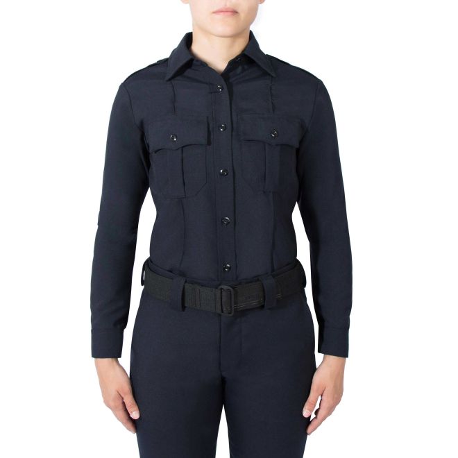 Blauer Women's Long Sleeve Wool Shirt