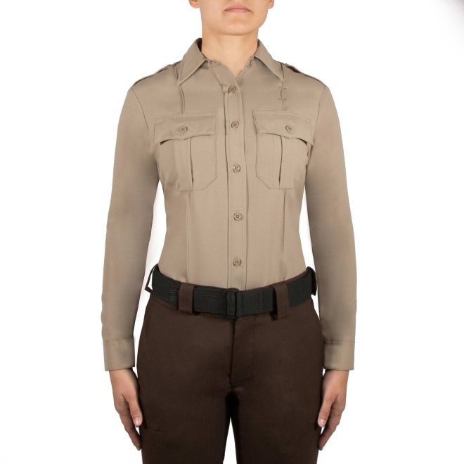 Blauer Women's Long Sleeve Wool Shirt